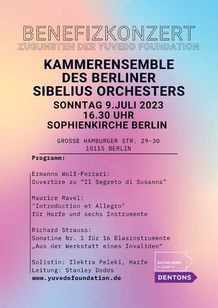 Benefizkonzert zugunsten der YUVEDO Foundation