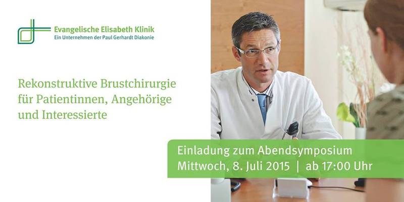 Symposium Rekonstruktive Brustchirurgie für Patientinnen, Angehörige und Interessierte 