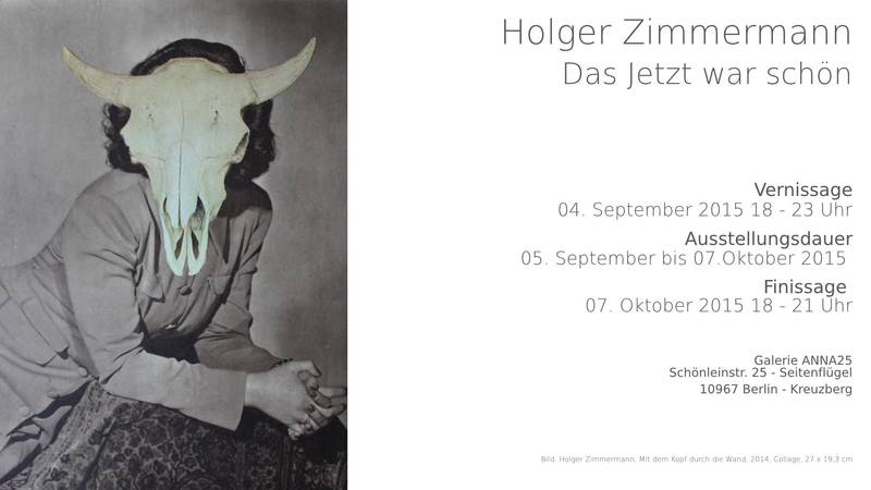 Finissage "Holger Zimmermann - Das Jetzt war schön"