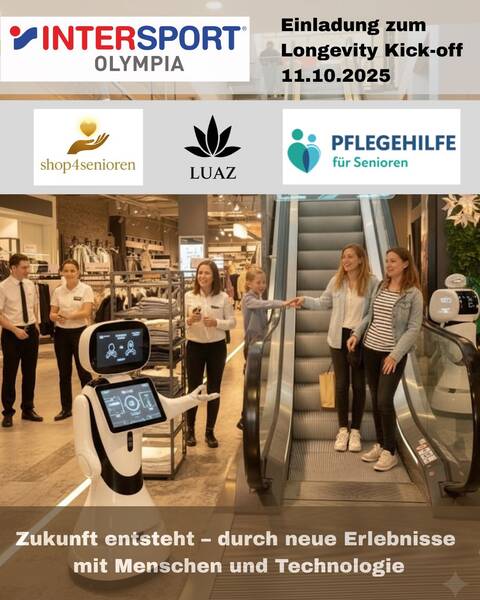 Einladung von Intersport Olympia zum Longevity Kick-off in Potsdam