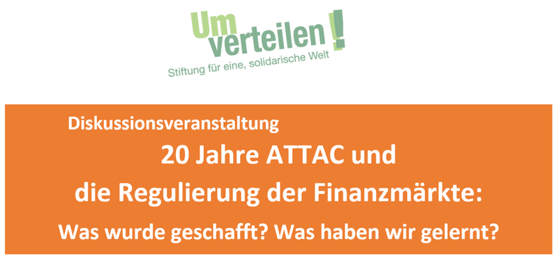 Webinar: 20 Jahre ATTAC und die Regulierung der Finanzmärkte