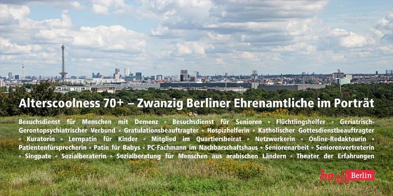 Ausstellungseröffnung Alterscoolness 70+ Zwanzig Berliner Ehrenamtliche im Porträt