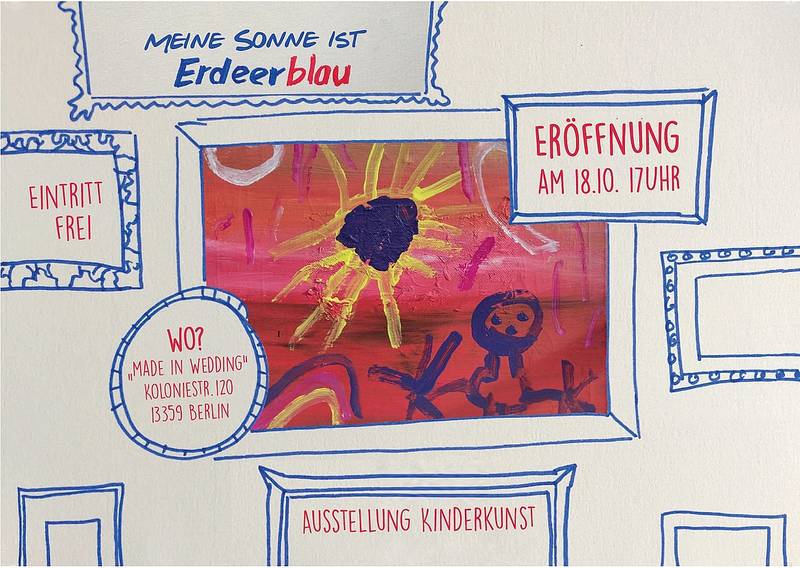 Vernissage "Meine Welt ist Erdbeerblau" - Ausstellung Kinderkunst