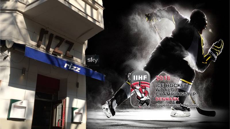 Eishockey IIHF Finland vs Germany on big screen in Kreuzberg, Berlin