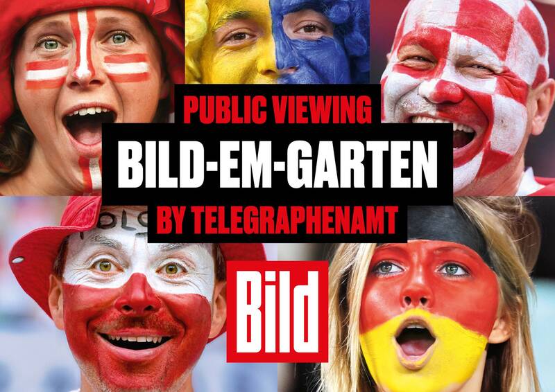 Public Viewing im Bild-EM-Garten by Telegraphenamt