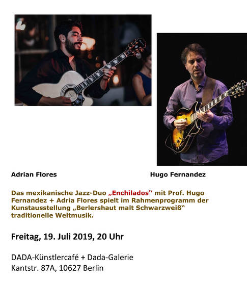 Enchilades - mexikanisches Jazz Duo begleitet Dada-Künstler Berlershaut