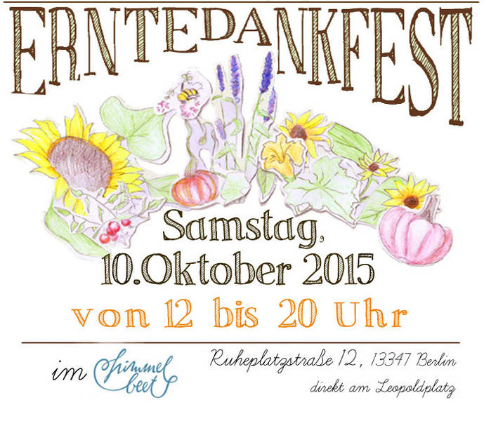 Kürbisschnitzen beim Erntedankfest im himmelbeet Gemeinschaftsgarten im Wedding