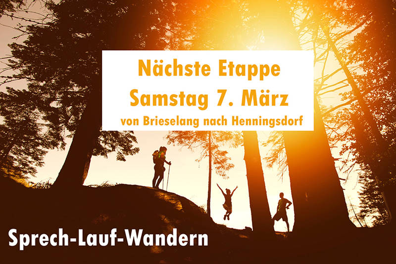 Sprech-Lauf-Wandern in Brandenburg
