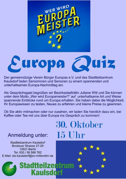 Europa hier und heute - Quiz