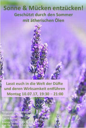 Sonne & Mücken entzücken! Mit Aromaölen geschützt durch den Sommer