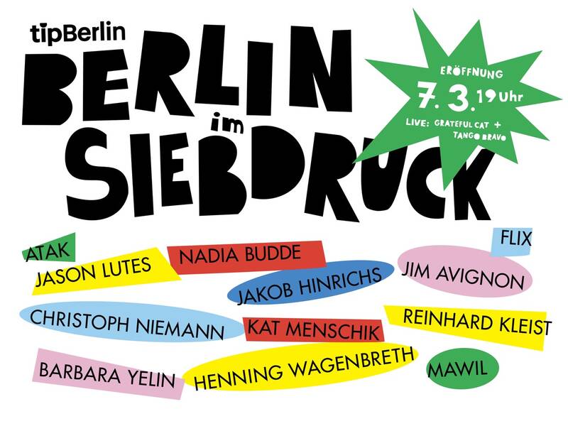 Ausstellung: Berlin im Siebdruck – Die tip-Siebdruckeditionen 2014-2024 (Mo - Sa)