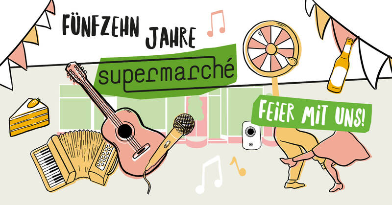 supermarché Fair Fashion Geburtstagsparty mit Livemusik