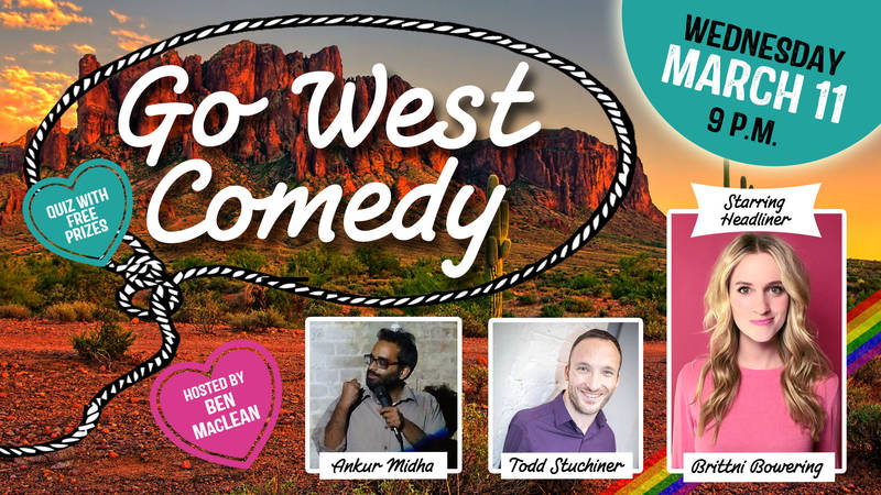 (CANCELLED) Go West Comedy Showcase with Headliner Brittni Bowering (English)