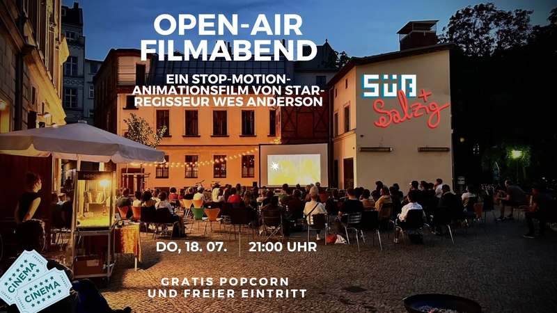Open-Air Filmabend vor der Bibliothek am Luisenbad