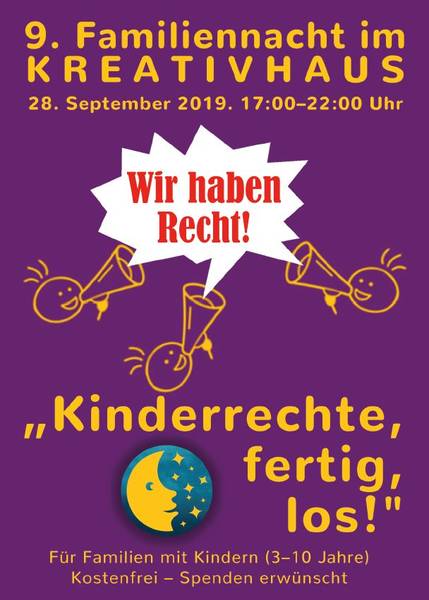 9. Familiennacht im KREATIVHAUS