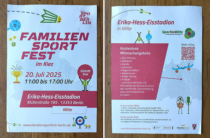 Familiensportfest im Erika-Heß-Eisstadion