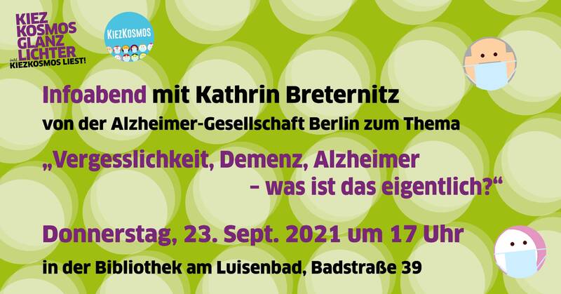 Infoabend mit Kathrin Breternitz zum Thema „Vergesslichkeit, Demenz, Alzheimer – was ist das eigentlich?“ 