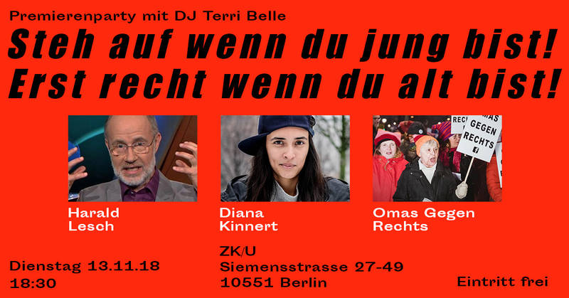 Steh auf, wenn du jung bist! Erst recht, wenn du alt bist!