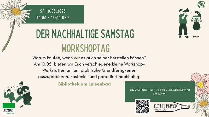 „Der nachhaltige Samstag“ in der Bibliothek am Luisenbad