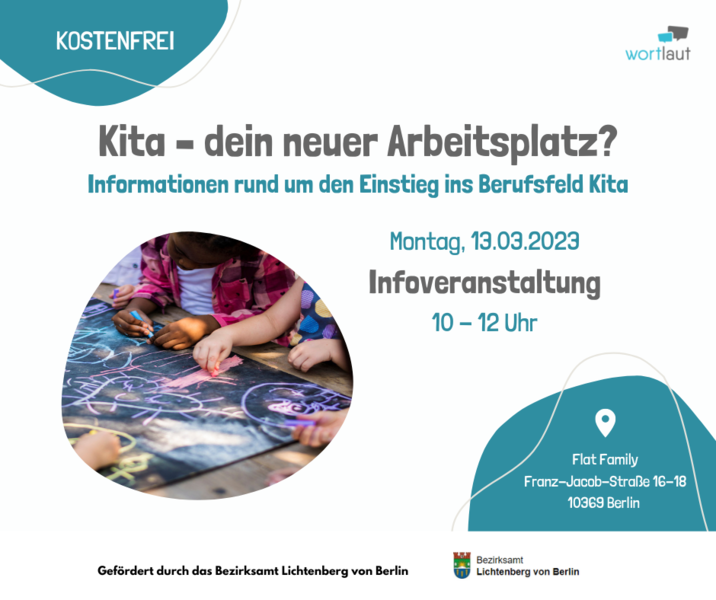 Infoveranstaltung zum Einstieg ins Berufsfeld Kita