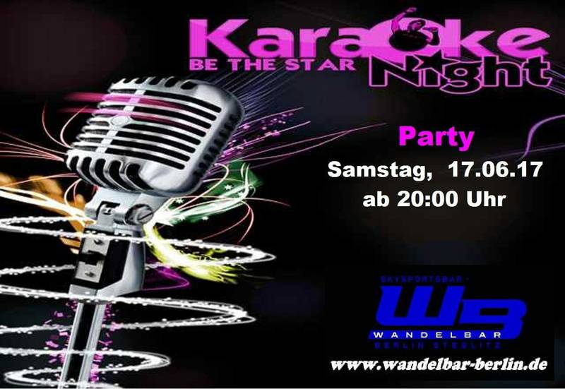 Karaokeparty mit DJ Big Bear -be Thema star-