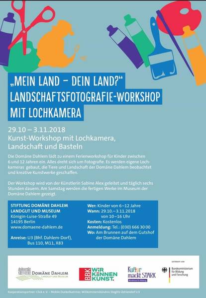 Kostenloser Foto-Workshop für Kinder von 6 bis 12 Jahren