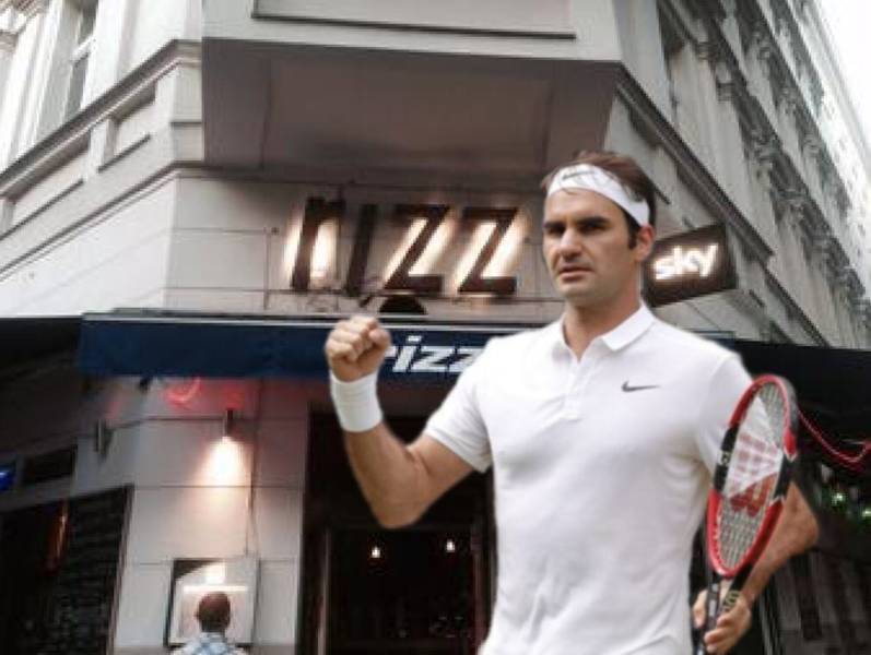 Australian Open Final Cilic - Federer on big screen in Berlin Kreuzberg