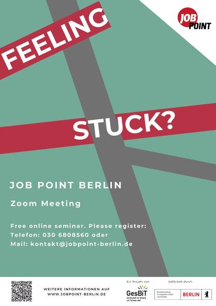 Online: Feeling stuck? Join our free online seminar and find new job perspectives!