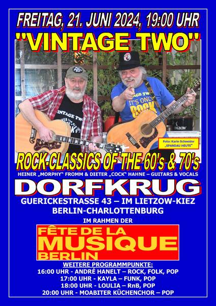 Fete de la Musique - Vintage Two: Rock-Klassiker der 60er- & 70er-Jahre