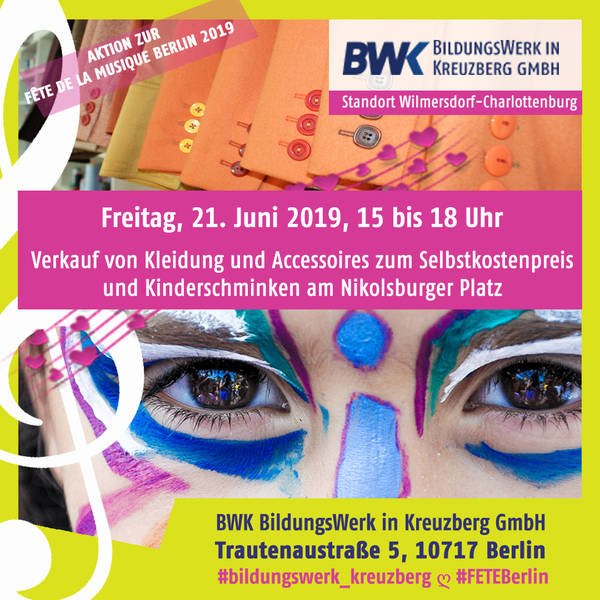 Fête de la musique-Kiezfest am BWK-Standort Wilmersdorf-Charlottenburg