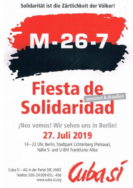 Fiesta de Solidaridad mit 2 Musikbühnen