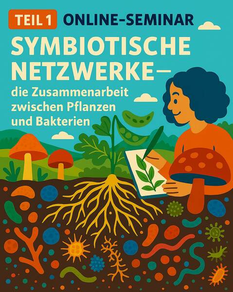 Online Seminar „Symbiotische Netzwerke – die Zusammenarbeit zwischen Pflanzen, Pilzen und Bakterien“ (Teil 1)