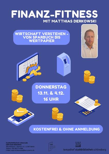 Finanz-Fitness mit Matthias Derkowski in der Stadtteilbibliothek Lichtenrade