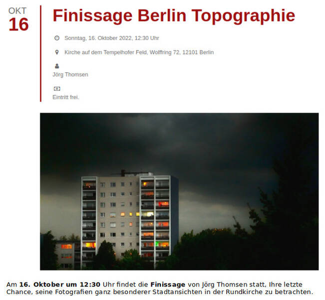 Foto-Ausstellung Berlin Topography