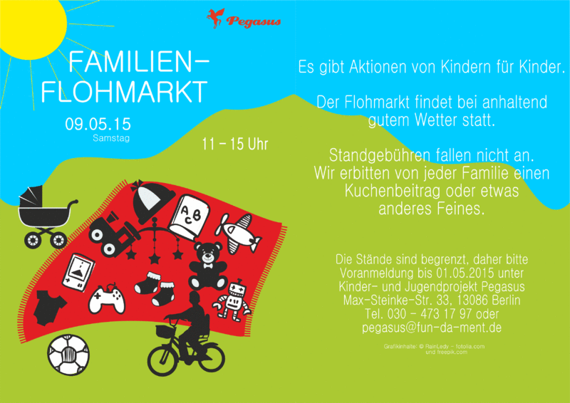 Familienflohmarkt bei Pegasus