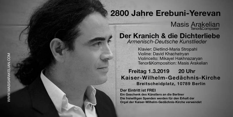 Konzert zum 2800 jährigen Bestehen von Erebuni-Yerevan