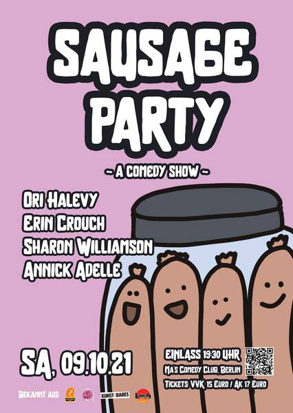 Sausage Party - a Comedy Show in Berlin's up and coming comedy club