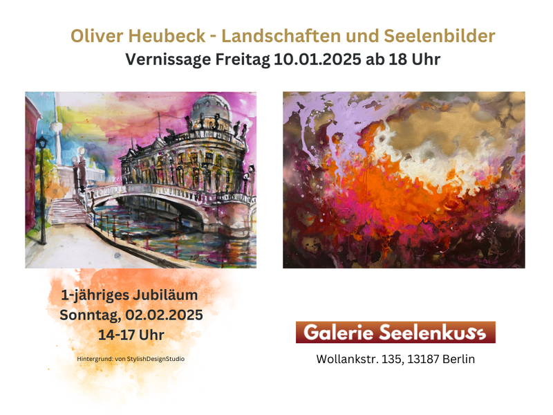 Vernissage "Landschaften und Seelenbilder" von Oliver Heubeck