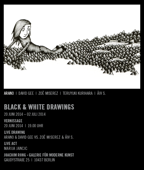 Vernissage von der Ausstellung "Black & White Drawings"
