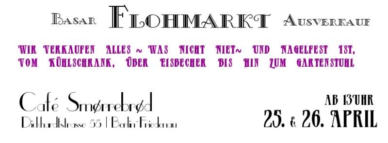 Basar Flohmarkt Ausverkauf