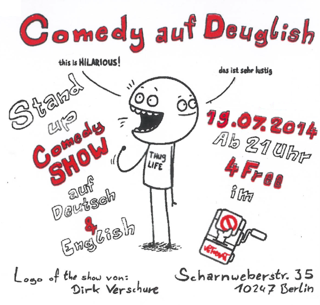 Comedy auf Deuglish _ English/German mixed Comedy Showcase _ Free Entry