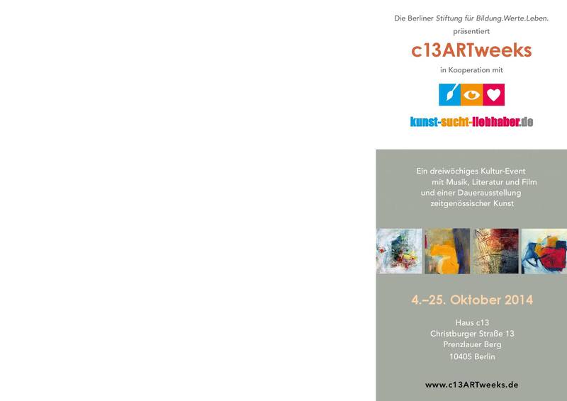 c13ARTweeks: 3 Wochen Kunst und Kultur erleben