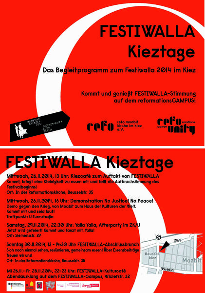 Kiezcafé zum Auftakt von FESTIWALLA 2014