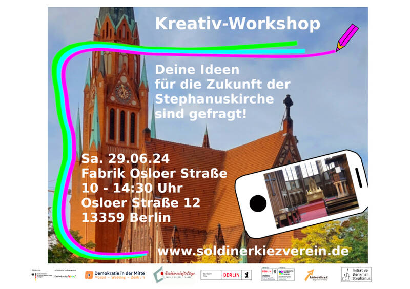 Kreativ-Workshop zur Stephanuskirche im Wedding