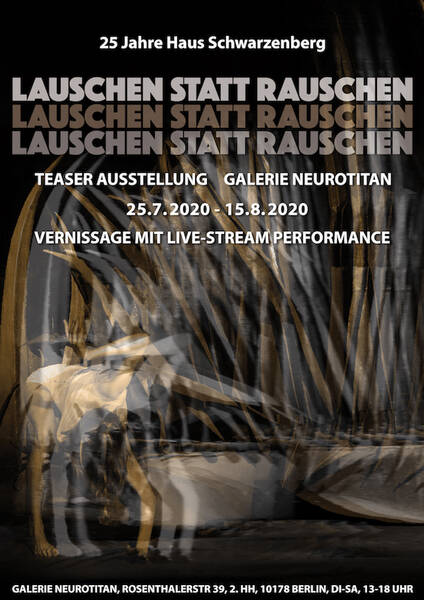 Lauschen statt Rauschen. 25 Jahre Haus Schwarzenberg – Vernissage im Live-Stream!
