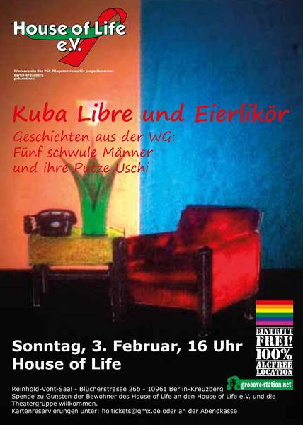 KUba Libre und Eierlikör - Theater im House of Life Sonntag, 03. Februar 16.00 Uhr