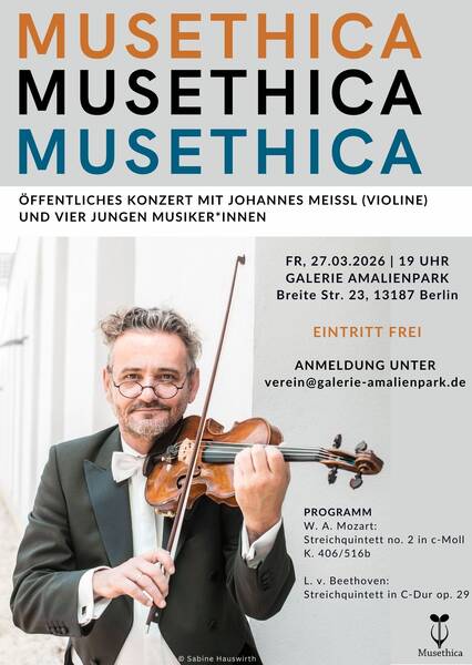 Musethica-Konzert mit Johannes Meissl und jungen Musikstudierenden