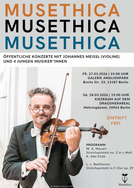 Musethica-Konzert mit Johannes Meissl und jungen Musikstudierenden