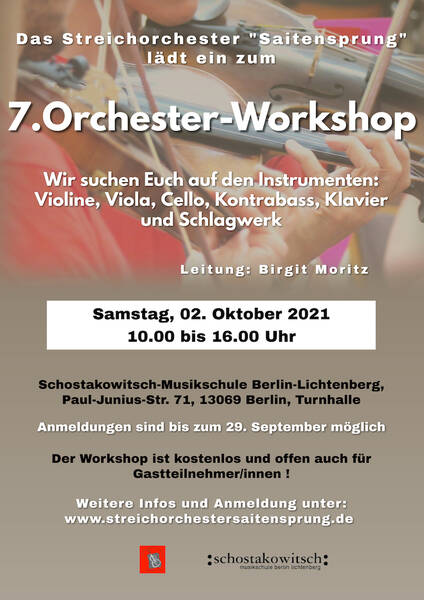 7. Orchester-Workshop Streichorchester Saitensprung