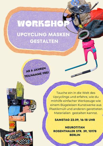 Kinder Workshop: Upcycling Masken gestalten
